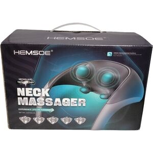 Neck Massager with Heat Back and Shoulder Massage Device-Hemsoe Shiatsu